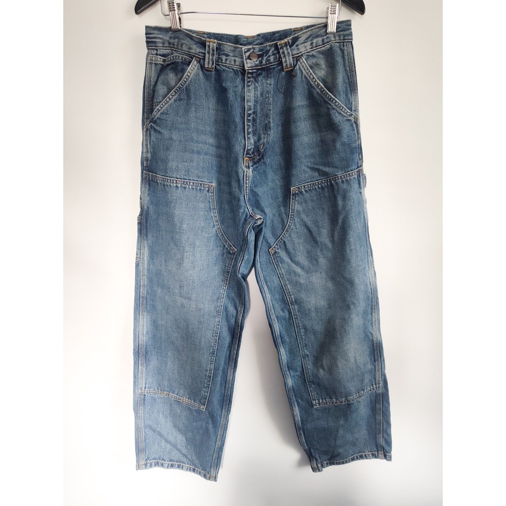 Carhartt Double Knee Jeans 33 x 29 Carpenter Workwear Utility Distressed WIP